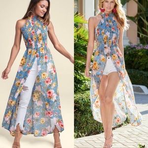 VENUS Smocked Maxi Top NWOT